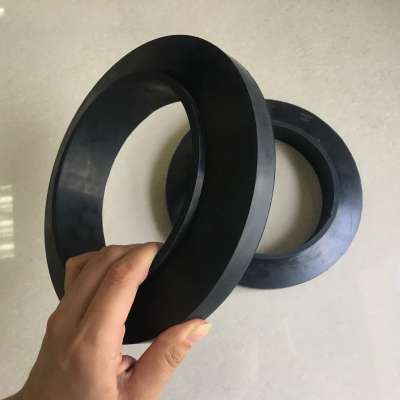 Flame Resistant heavy duty rollers impact rubber ring for mining conveyor